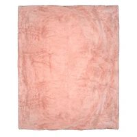 50" x 60" Pink Faux Fur Throw Blanket by Ashland®