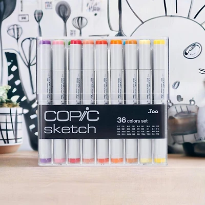 Copic® Basic 36 Color Sketch Marker Set