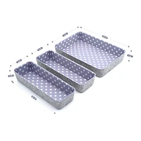 Welaxy Felt 3 Piece Stars Drawer Organizer Set