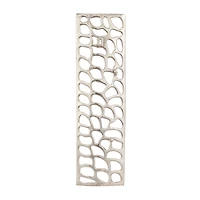 Silver Aluminum Modern Abstract Rectangle Wall Décor Set