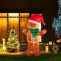 Glitzhome® 8ft. LED Inflatable Gingerbread Man