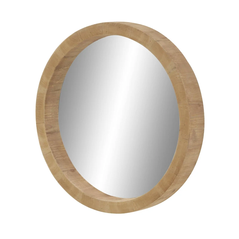 Brown Natural Framed Wall Mirror