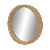 Brown Natural Framed Wall Mirror