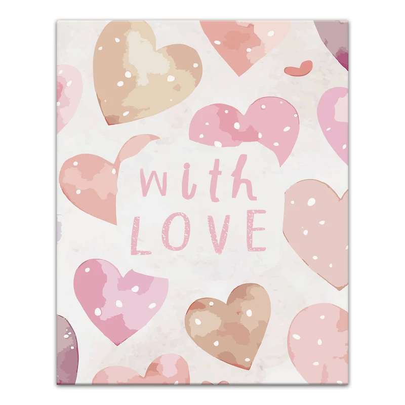 With Love Canvas Wall Art