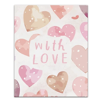 With Love Canvas Wall Art