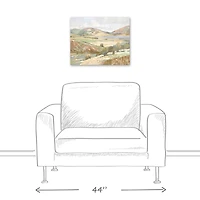 Soft Pastel Landscape 20" x 16" Canvas Wall Art
