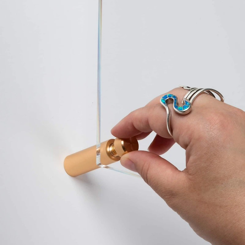 Wexel Art Mixed Single Panel Acrylic Floating Wall Frames & Magnets Set of 4