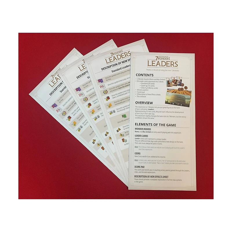 7 Wonders New Edition Leaders Board Game Expansion