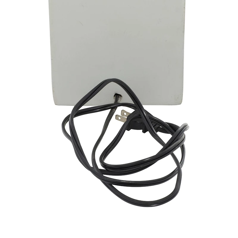 23" White Ceramic Traditional Table Lamp