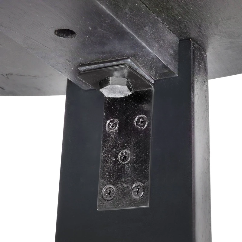 Hello Honey® Elegant Acacia Trestle Round Coffee Table