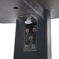 Hello Honey® Elegant Acacia Trestle Round Coffee Table