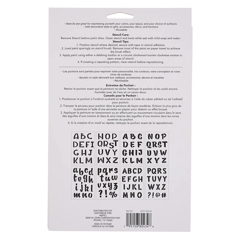 1.5" Handletter Alphabet Stencils by Craft Smart®