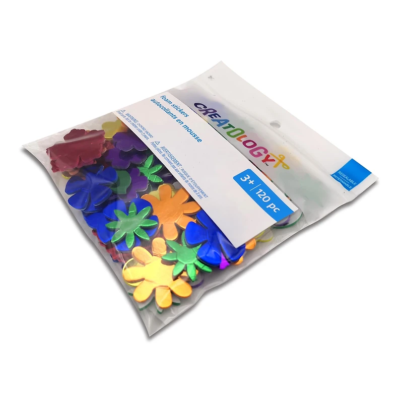 Metallic Foam Flower Stickers by Creatology™