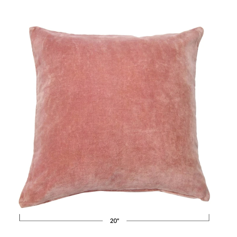 Hello Honey® 20" Square Velvet Knife Edge Pillow Cover