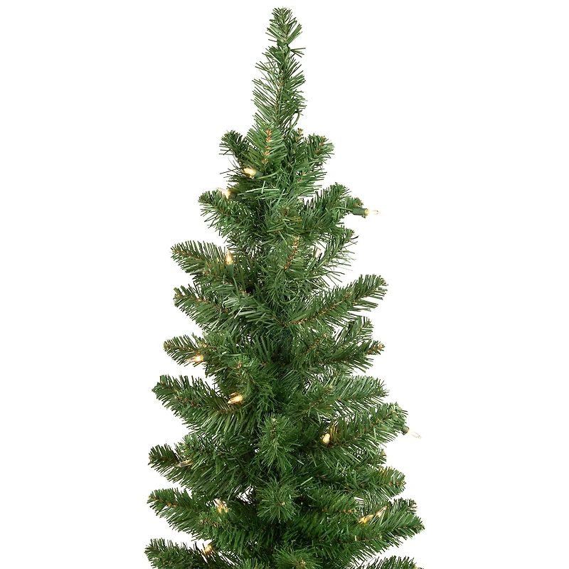2 Pack 4ft. Pre-Lit Whitmire Pine Artificial Christmas Tree in Gold Urn Planter, Clear Lights