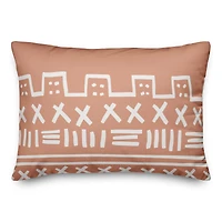 Pink White Tribal 14" x 20" Throw Pillow
