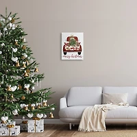 Stupell Industries Merry Christmas Holiday Presents Canvas Wall Art