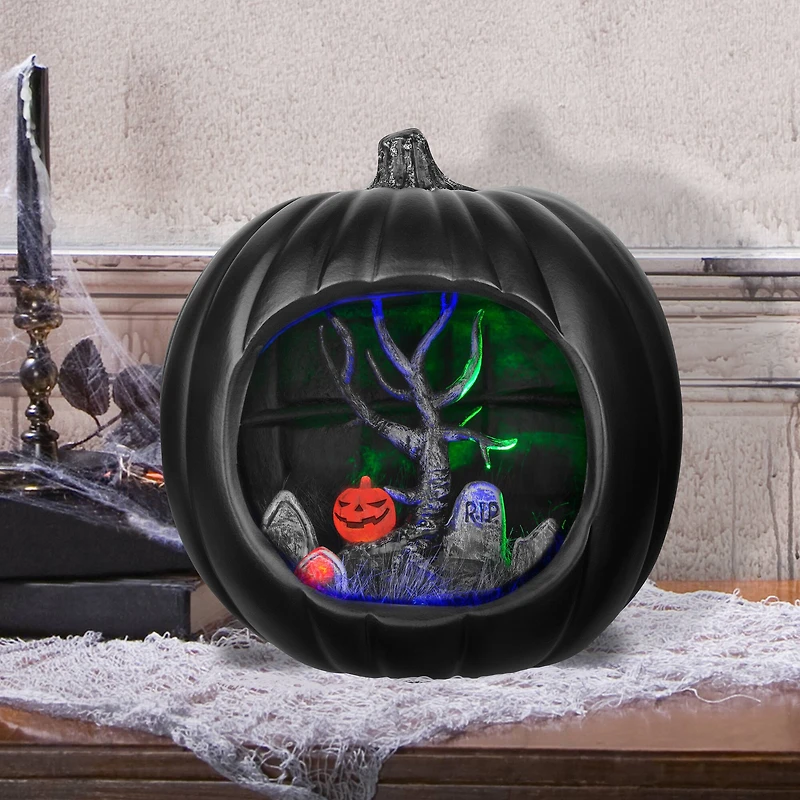9" Black Diorama Pumpkin by Ashland®
