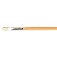 Isabey Yellow Handle Chungking Bristle Filbert Brush