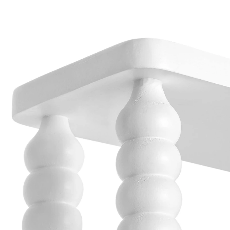 American Art Decor Galleon Wall Shelf, White - 22" x 9"