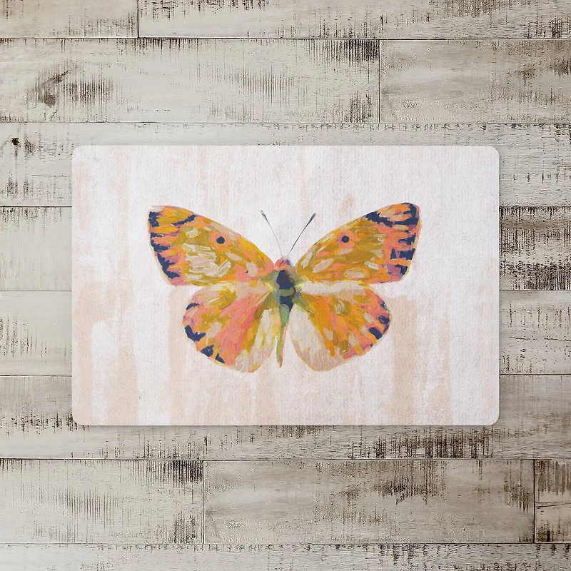 Painted Butterfly Floor Mat
