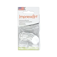 ImpressArt® 3/4" Circle Aluminum Stamping Blanks, 15ct.