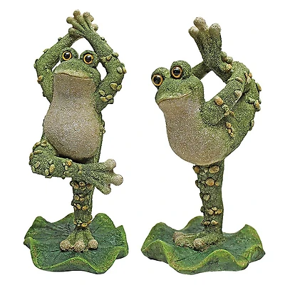 Design Toscano Boogie Down, Dancing Frog Statues Set