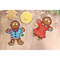 MP Studia Gingerbread Cookie Plastic Canvas Counted Cross Stitch Kit