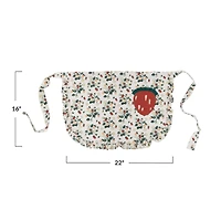 Hello Honey® Cotton Half Apron with Strawberry-Shaped Pocket