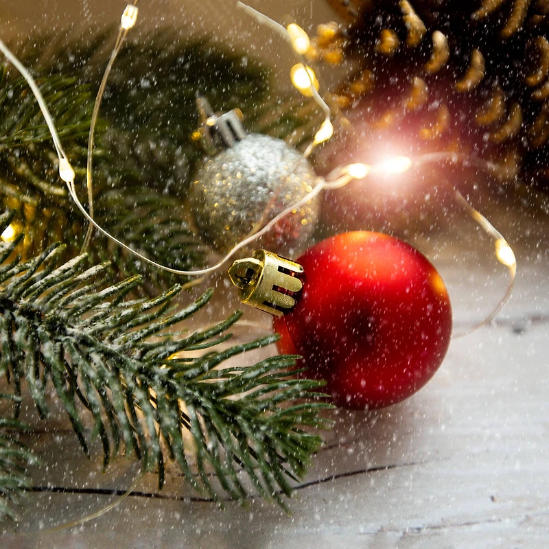 60ct Matte Red Shatterproof Ball Ornaments