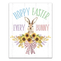 Hoppy Easter Every Bunny 11" x 14" Canvas Wall Art