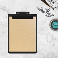 JAM Paper Black Legal Aluminum Premium Clipboard with Hinge