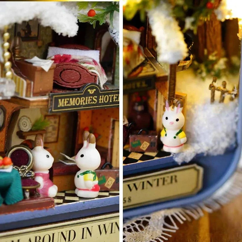Wizardi Miniature Roombox: Roam Around in Winter