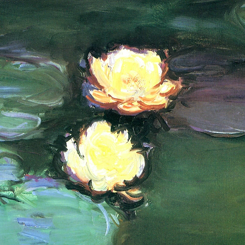 Design Toscano 17.7" Water Lilies 1898 Canvas Replica Painting