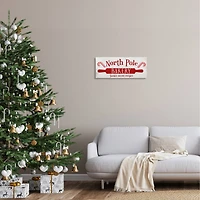 Stupell Industries North Pole Bakery Kitchen Sign Canvas Wall Art