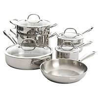 Kenmore® Elite Devon 10-Piece Heavy Gauge Stainless Steel Cookware Set