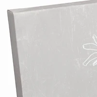 Simple White Floral I Canvas Wall Art