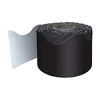 Carson Dellosa® Black Rolled Scalloped Border, 195ft.