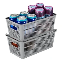 Simplify Slide 2 Stack It Small Storage Tote Baskets