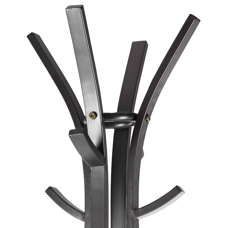 Dark Grey Metal Industrial Coat Rack, 70" x  23" x  23"