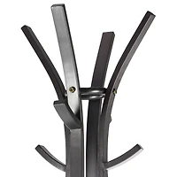 Dark Grey Metal Industrial Coat Rack, 70" x  23" x  23"