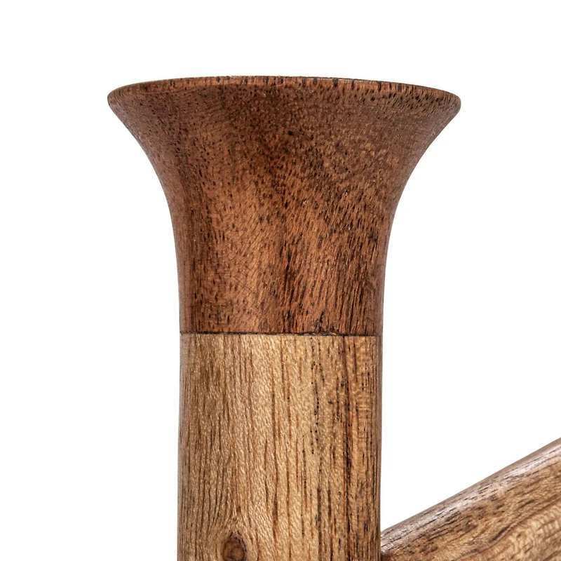 Hello Honey® 17" Tall Mango Wood & Marble Mug Rack