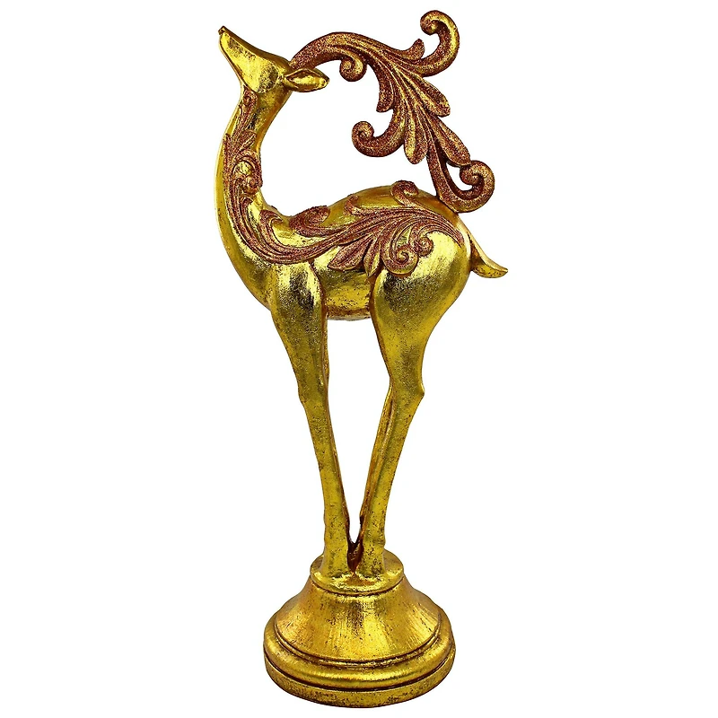 Design Toscano 2ft. Santa's Romping Reindeer Christmas Statue