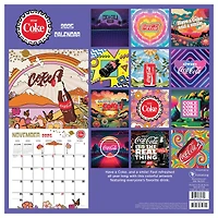 TF Publishing 2025 Coca-Cola: Retro & Refreshed! Wall Calendar