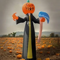 20ft. Inflatable Halloween Pumpkin Reaper Decoration with LED lights