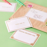 Kraft & White Address Labels by Celebrate It™