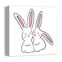 Love Bunnies Canvas Wall Art