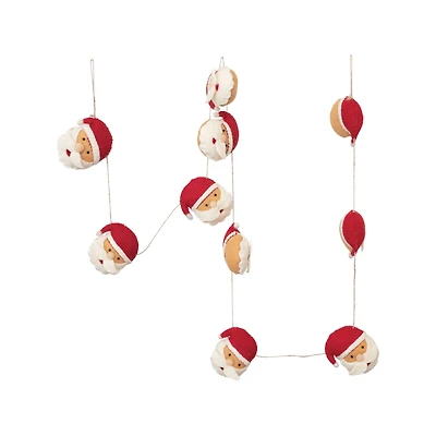 Hello Honey® 6ft. Jute & Wool Felt Santa Garland