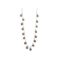 Hello Honey® 6ft. Marbled Taupe Embossed Mercury Glass Ball Ornament Garland