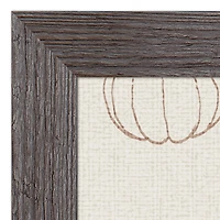 Dusty Rose Pumpkin Give Thanks Print in Western Gray Frame